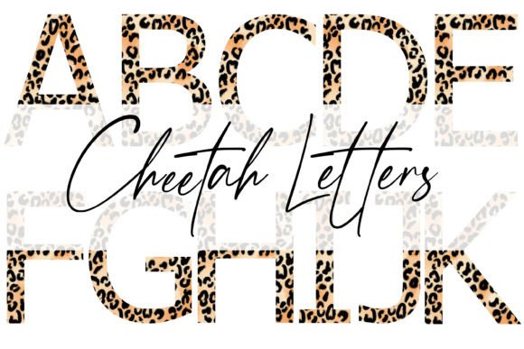 Cheetah Alphabet Sublimation Letters: Precision Graphics for Creative Projects