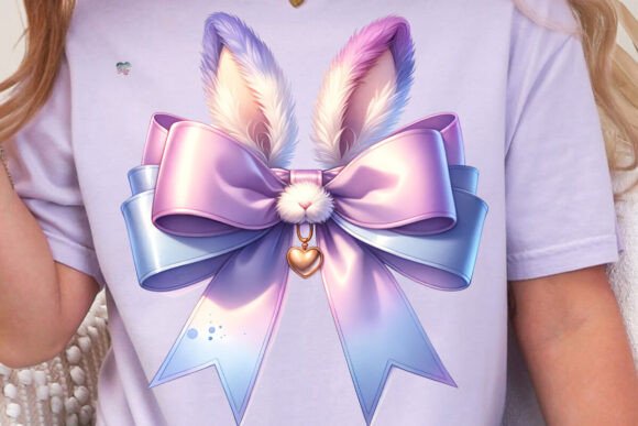 Exploring the Charm and Utility of the Easter Bunny Coquette Bow PNG Lavender