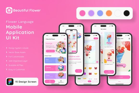 How the DIY Flower Language App Mobile UI KIT Brings Creativity and Efficiency Together