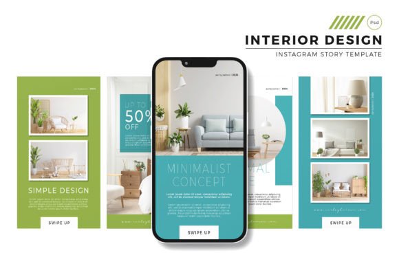 Mastering Social Media Visuals: The Interior Design Instagram Story Template Advantage