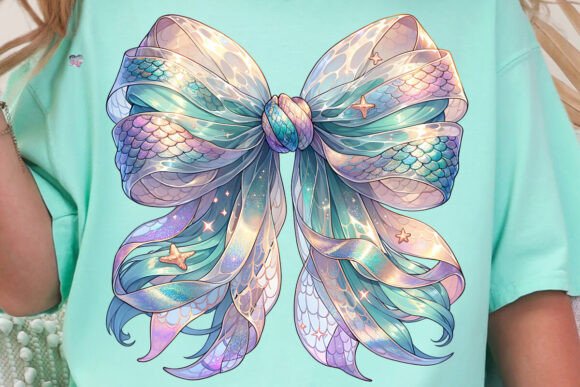 Mermaidcore Coquette Bow PNG Y2K – A Creative Asset for Modern Designers