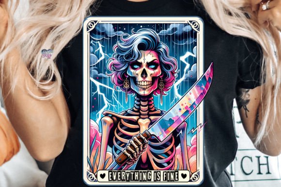 Mom Tarot Card PNG Everything is Fine Design